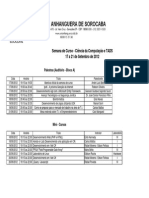 Cronograma Semana Curso