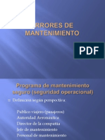 Errores de Mantenimiento