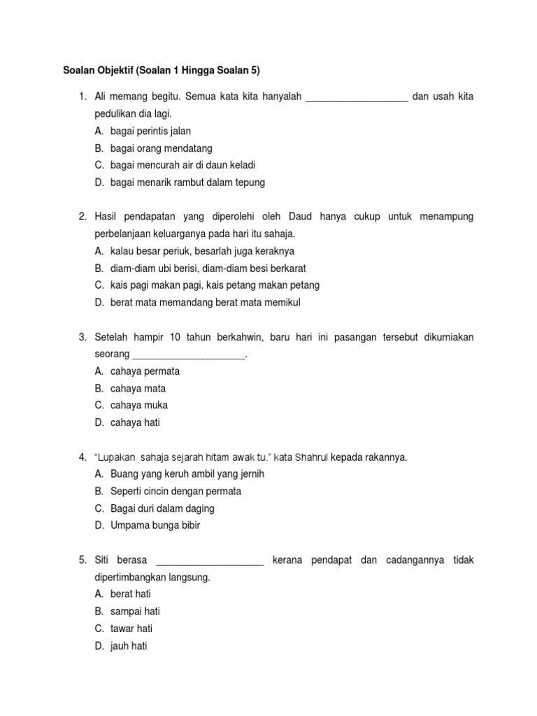 Soalan Bm Pdf