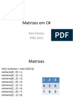 Matrizes Em C#