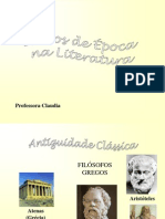 Professora Claudia: Filósofos Gregos e Idade Média