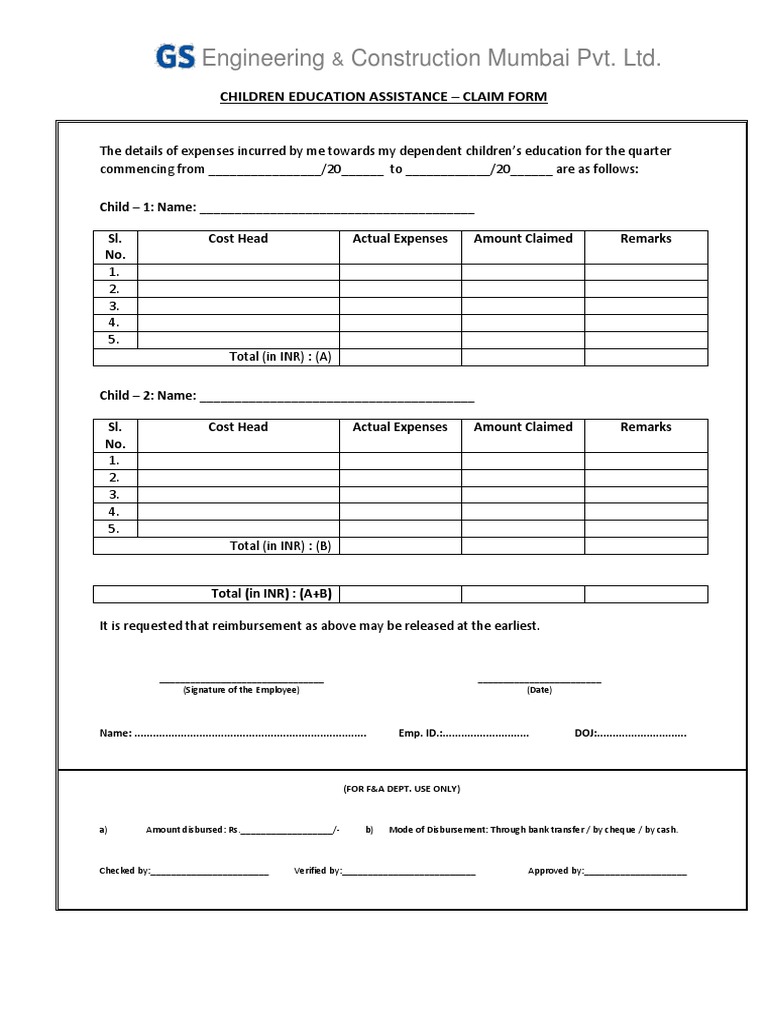 Engineering Construction Mumbai Pvt. LTD.: Children Education ...