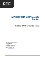 MP2000-104A - Installation & Web Configuration Manual