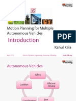 Motion Planning for Multiple Autonomous Vehicles: Chapter 1 - Introduction