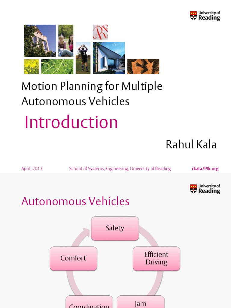 Motion Planning for Autonomous Vehicles | PDF | Traffic | Lane