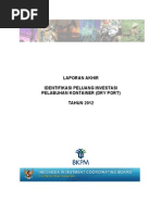 Download Identifikasi Peluang Investasi Pelabuhan Kontainer Dry Port Tahun 2012 by Japandu SN218337487 doc pdf