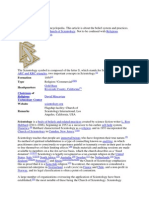 Wikipedia-Artikel Scientology Englische Version