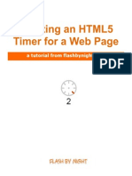 HTML5 Clock Timer Tutorial