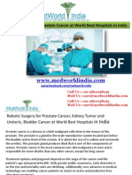 Robotic Surgery for Prostate Cancer at World Best Hospitals in India