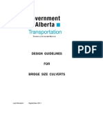 Design Guidelines For Bridge Size Culverts