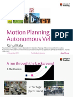 Motion Planning of Autonomous Vehicles in a Non-Autonomous Vehicle Environment without Speed Lanes,