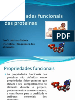 Propriedades Funcionais Das Proteínas