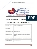 Tugasan Sintaksis-Analisis Ayat