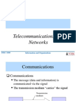 Telecommunications and Networks: ITEC 1010 Information and Organizations