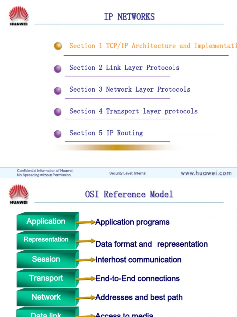 IP Networks | PDF | Osi Model | Transmission Control Protocol