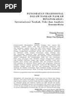 Download PENGOBATAN TRADISIONAL DALAM NASKAH-NASKAH MINANGKABAU Inventarisas i Naskah Teks dan Analisis Etnomedisin by Herry N Hidayat SN218376056 doc pdf