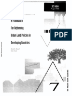 A Framework For Reforming Urban Land Policies in Developing Countries