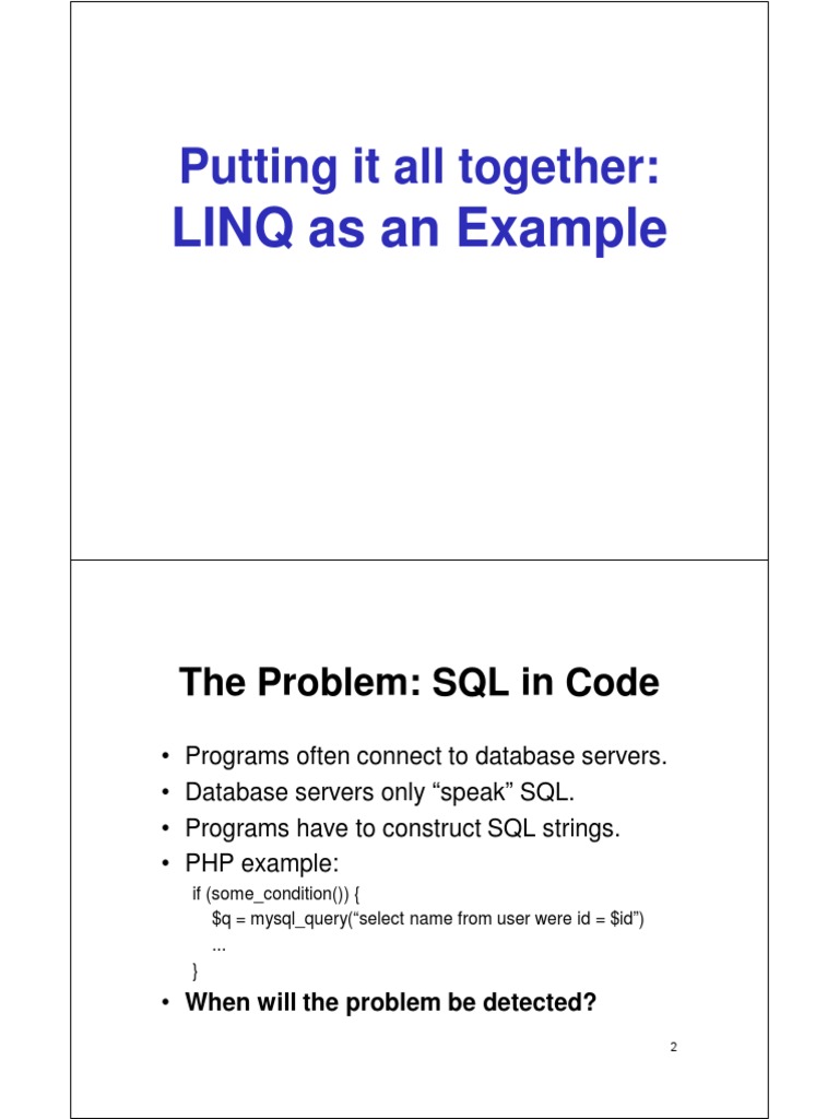 Understanding LINQ in C# Programming | PDF | Language Integrated Query ...