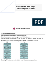 Setting Priorities and Next Steps - From TV Makers Point of View