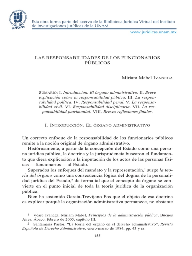 A la responsabilidad de los funcionarios publicos pdf soborno