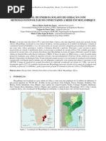 POTENCIAL DE ENERGIA SOLAR E DE GERAÇÃO COM SISTEMAS FOTOVOLTAICOS CONECTADOS À REDE EM MOÇAMBIQUE