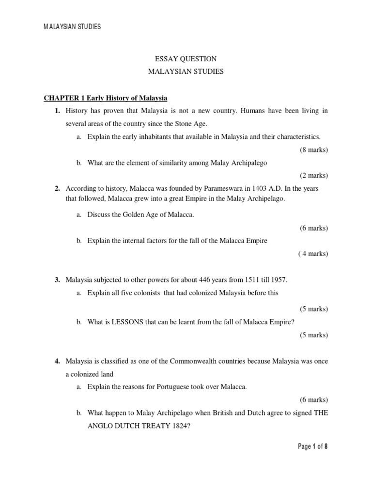 Overview of Malaysian History and Governance | PDF