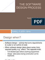 The Software Design Process: PSREC, IT (2013 - 2014)