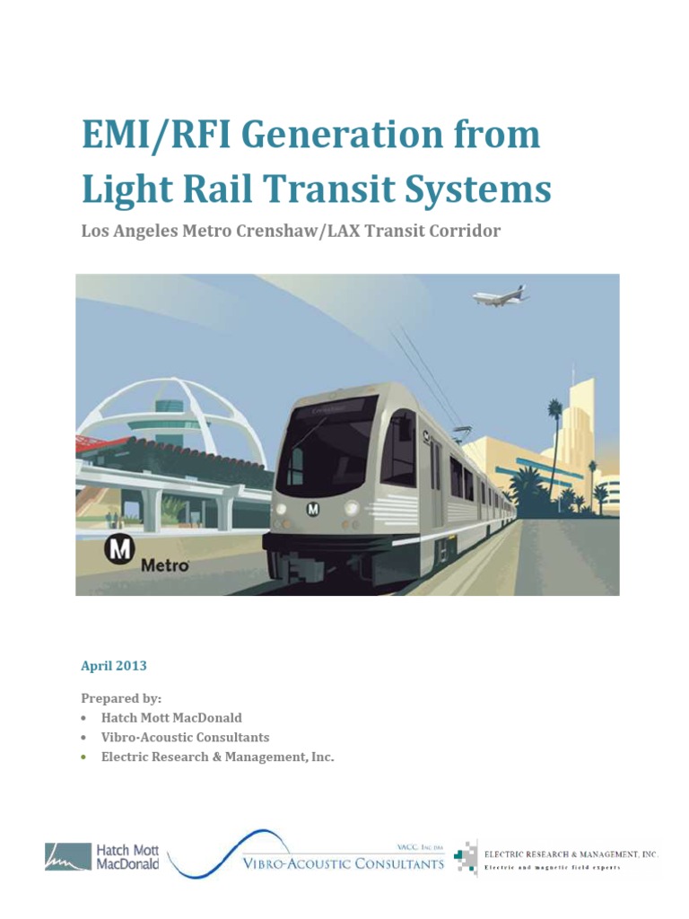 EMI/RFI Impact Study for Crenshaw LRT | PDF | Electromagnetic ...