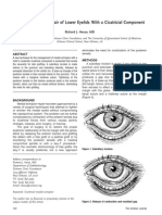 Medial Ectropion Repair of Lower Eyelids With A Cicatricial Component