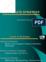 Corporate Strategy - Week 9 - Semester 1