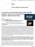 „La Înviere nu poți ajunge decât urcând mai întâi Golgota”, interviu cu Laurențiu Dumitru, editorul blogului “Sfântul Munte Athos” _ Sfântul Munte Athos