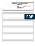 Reporte mantenimiento turno mecánico eléctrico