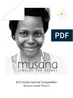 BYU Social Venture Competition: Musana Jewelry: Phase 2