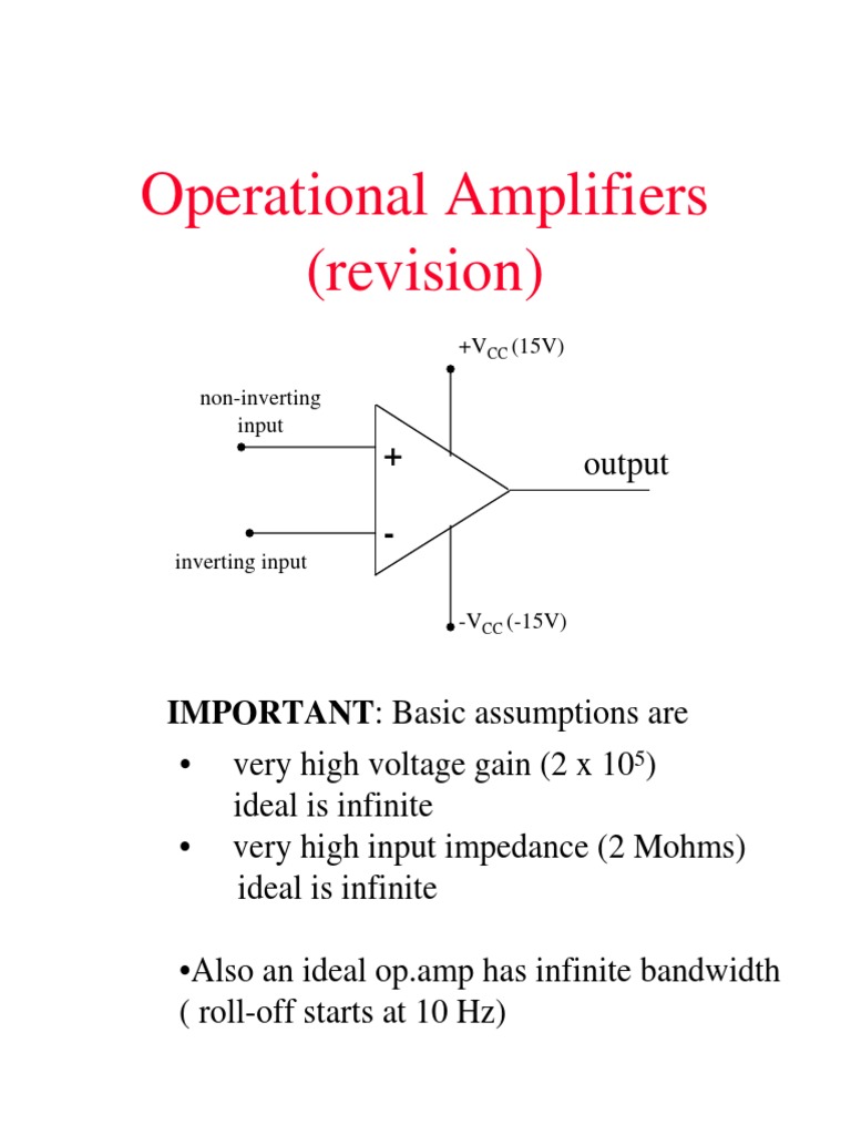 En0216 Opamp PDF Operational Amplifier Negative Feedback