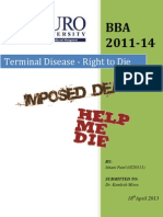Terminal Disease - The Right to Die Debate