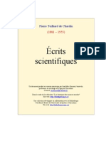 Teilhard de Chardin, -Ecrits_scientifiques
