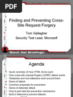 Finding and Preventing Cross Site Request Forgery