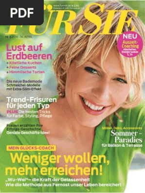 Für Sie Frauenmagazin 10 2014 (14.04.2014) WOW!!! Stylische Halbschuhe 'Liam' von Atemberaubende