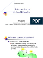 An Introduction on Ad-Hoc Networks