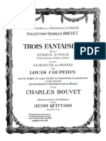 Couperin, Louis - 3 Fantasies for Violin or Flute, Keyboard & Basso Continuo