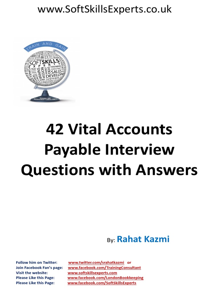 Accounts Payable Interview Q&A Guide | PDF | Accounts Payable | Debits ...