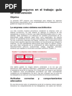 Actos Inseguros en El Trabajo[1]