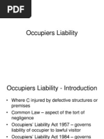 Occupiers Liability