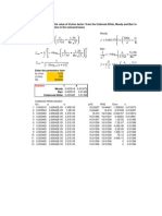 Friction factor calculation sheet