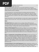 Download Pros and Cons of Social Media in the Classroom by nylashahid SN218463071 doc pdf