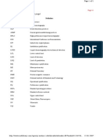 (Table Continued From Previous Page) : Abbreviation