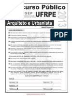 Arquiteto e Urbanista - Tipo 01 PDF