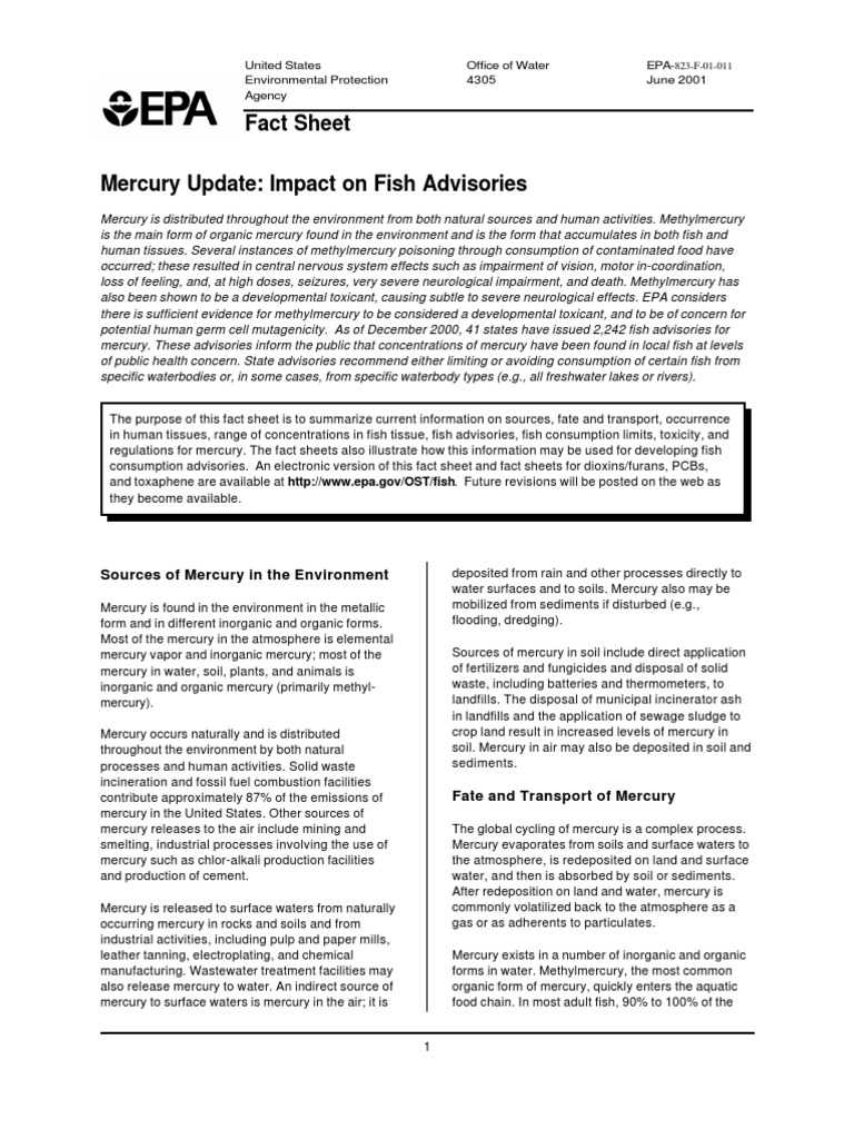 United States Environmental Protection Agency Mercury (Element