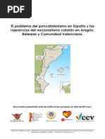 Informe a Instituciones Europeas de Entidades Cívicas Aragón Baleares Comunidad Valenciana