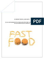 Evaluation Report - Fast Food - Chennai